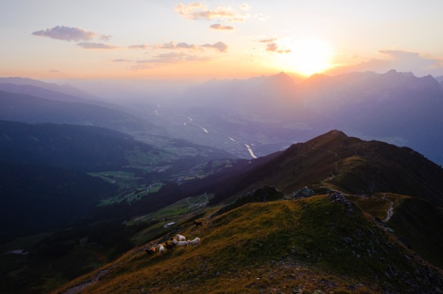 Blick auf das Inntal Richtung Innsbruck